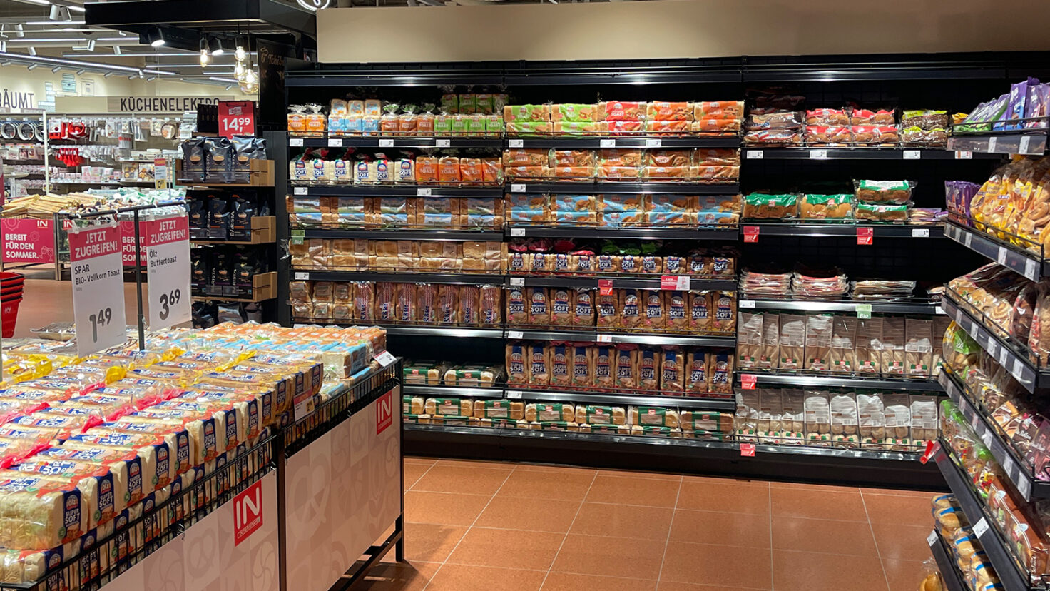 Interspar Graz Brotregal
